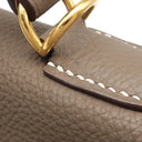 エルメス HERMES ケリー28 内縫い エトゥープ トゴ 2WAYバッグ ゴールド金具 グレージュ ショルダー