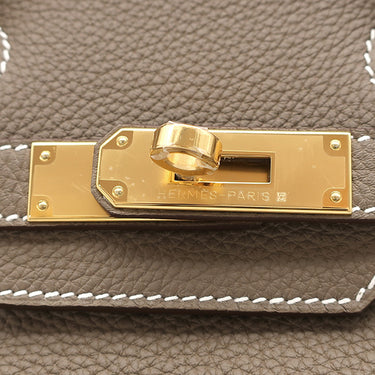 エルメス HERMES バーキン30 エトゥープ トゴ ハンドバッグ ゴールド金具 新品 未使用 グレージュ