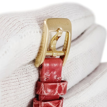 腕時計 ヴァンクリーフアーペル Van Cleef & Arpels スウィート アルハンブラ ウォッチ VCARO8WT00 クオーツ レディース K18YG無垢 ギョウシェ