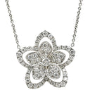 グラフ GRAFF ワイルドフラワー ダイヤモンド ペンダント RGP775 ホワイトゴールド K18WG ダイヤモンド ネックレス GRAFF Au750 18K 18金 花形 パヴェ メレ