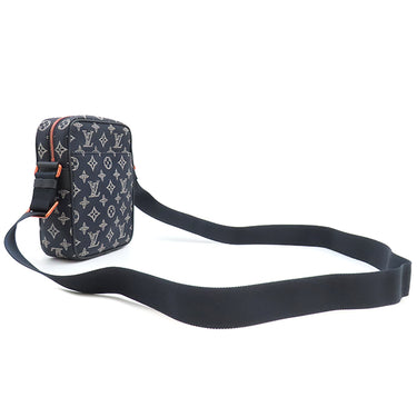 ルイヴィトン LOUIS VUITTON ダヌーブ PM アップサイドダウン M43678 ネイビー モノグラムキャンバス モノグラムインクキャンバス ショルダーバッグ 紺 メタリック金具