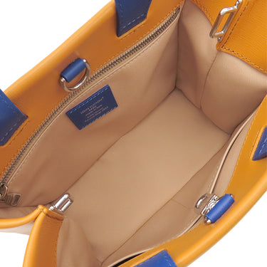 ルイヴィトン LOUIS VUITTON ショッパー トート MINI M15237 サフランイエロー カーフ 2WAYバッグ シルバー金具 黄 ショルダー