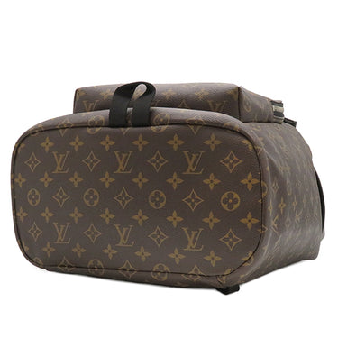 ルイヴィトン LOUIS VUITTON ザック バックパック M43422 モノグラム×ブラック モノグラムマカサー リュック・デイパック シルバー金具 茶 黒