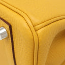 エルメス HERMES バーキン25 ジョーヌアンブル トゴ ハンドバッグ シルバー金具 黄色