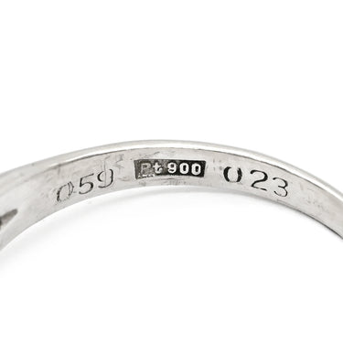 ノンブランド NON BRAND エメラルド ダイヤモンド リング プラチナシルバー Pt900 エメラルド ダイヤモンド リング 指輪 グリーン 緑 スクエア 0.59ct プラチナム エメラルドカット 15.5号