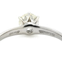 ティファニー Tiffany & Co ソリティア ダイヤ VS1 プラチナシルバー Pt ダイヤモンド リング 指輪 T＆Co. 1P 1石 1粒 プラチナ Pt 6本立爪 エンゲージ 14号