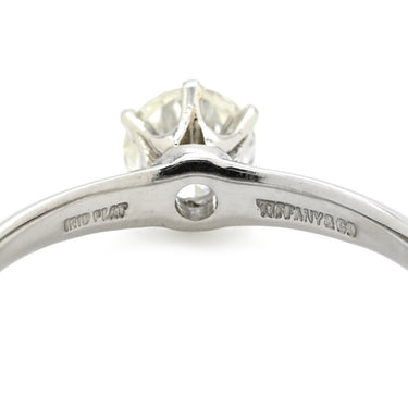 ティファニー Tiffany & Co ソリティア ダイヤ VS1 プラチナシルバー Pt ダイヤモンド リング 指輪 T＆Co. 1P 1石 1粒 プラチナ Pt 6本立爪 エンゲージ 14号