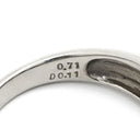 ノンブランド NON BRAND ブルーサファイア 0.71ct ダイヤモンド プラチナシルバー Pt900 サファイア ダイヤモンド リング 指輪 青 ブルー プラチナ オーバルミックスカット 12.5号