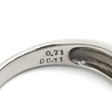 ノンブランド NON BRAND ブルーサファイア 0.71ct ダイヤモンド プラチナシルバー Pt900 サファイア ダイヤモンド リング 指輪 青 ブルー プラチナ オーバルミックスカット 12.5号