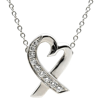 ティファニー Tiffany & Co パロマ・ピカソ ラビングハート ダイヤ ネックレス ホワイトゴールド K18WG ネックレス T&Co. Au750 18K