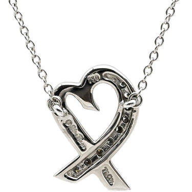 ティファニー Tiffany & Co パロマ・ピカソ ラビングハート ダイヤ ネックレス ホワイトゴールド K18WG ネックレス T&Co. Au750 18K