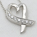 ティファニー Tiffany & Co パロマ・ピカソ ラビングハート ダイヤ ネックレス ホワイトゴールド K18WG ネックレス T&Co. Au750 18K