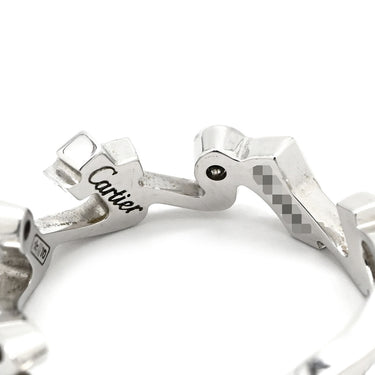 カルティエ Cartier シグネチャー リング ホワイトゴールド K18WG ダイヤモンド #51 リング 指輪 2004年クリスマス限定 Au750 18K 18金 3P 3石 3粒 ダイヤ ロゴ文字 11号