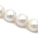 ノンブランド NON BRAND あこやパール パールホワイトXゴールド パール K14 ネックレス 真珠 アコヤパール 白 セミラウンドシェイプ