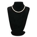 ノンブランド NON BRAND あこやパール パールホワイトXゴールド パール K14 ネックレス 真珠 アコヤパール 白 セミラウンドシェイプ