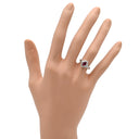 ノンブランド NON BRAND ルビー 0.66ct ダイヤモンド プラチナシルバー Pt900 ルビー ダイヤモンド リング 指輪 レッド 赤 1石 プラチナ オーバルミックスカット 7.5号