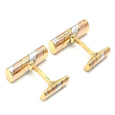 ヴァンクリーフアーペル Van Cleef & Arpels スリーカラー イエローゴールド×ピンクゴールド×ホワイトゴールド K18YG K18PG K18WG カフス カフリンクス Au750 3カラー 18KT