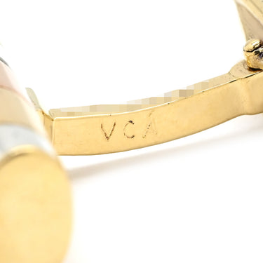 ヴァンクリーフアーペル Van Cleef & Arpels スリーカラー イエローゴールド×ピンクゴールド×ホワイトゴールド K18YG K18PG K18WG カフス カフリンクス Au750 3カラー 18KT