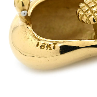 ティファニー Tiffany & Co ティアドロップ イエローゴールド K18YG イヤリング 18K 750 YG エルサペレッティ クリップ