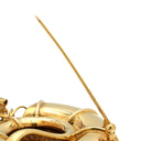 ノンブランド NON BRAND アンモナイト マルチストーン イエローゴールド K18YG アンモナイト　 マルチストーン ブローチ オパール トルマリン サファイア ルビー ガーネット アメシスト ダイヤモンド 750YG