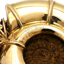 ノンブランド NON BRAND アンモナイト マルチストーン イエローゴールド K18YG アンモナイト　 マルチストーン ブローチ オパール トルマリン サファイア ルビー ガーネット アメシスト ダイヤモンド 750YG