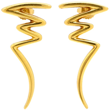 ティファニー Tiffany & Co スクリブルピアス イエローゴールド K18YG ピアス T&Co. Au750 18K 18金 パロマ・ピカソ ジグザグ