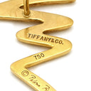 ティファニー Tiffany & Co スクリブルピアス イエローゴールド K18YG ピアス T&Co. Au750 18K 18金 パロマ・ピカソ ジグザグ