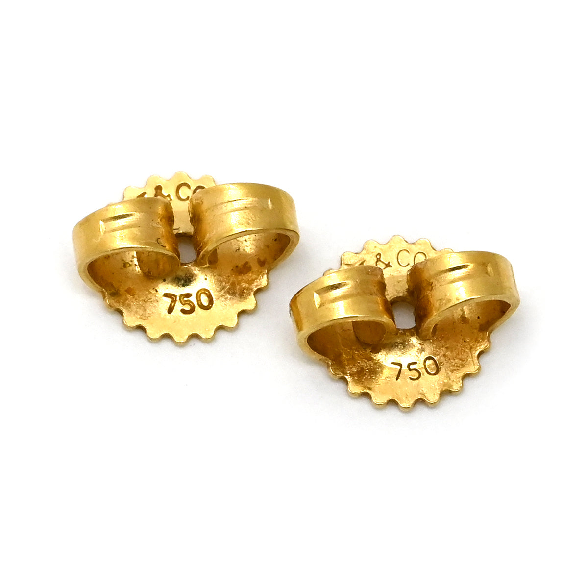 ティファニー Tiffany & Co スクリブルピアス イエローゴールド K18YG