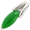 ノンブランド NON BRAND ヒスイ 3.8ct プラチナシルバー Pt900 ヒスイ ペンダントトップ 翡翠 ジェダイト 緑 グリーン ミックスカボションカット Pt900 ネックレストップ チャーム