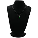 ノンブランド NON BRAND ヒスイ 3.8ct プラチナシルバー Pt900 ヒスイ ペンダントトップ 翡翠 ジェダイト 緑 グリーン ミックスカボションカット Pt900 ネックレストップ チャーム