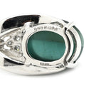 ノンブランド NON BRAND トルマリン キャッツアイ ダイヤ ホワイトゴールド K18WG ダイヤモンド トルマリンキャッツアイ ペンダントトップ 緑 オーバルカボションカット 18K 18金 ネックレストップ 天然石