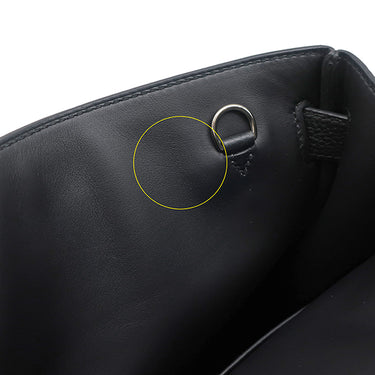 エルメス HERMES ケリー アッカド PM ブラック トゴ ボディバッグ シルバー金具 黒 ショルダー