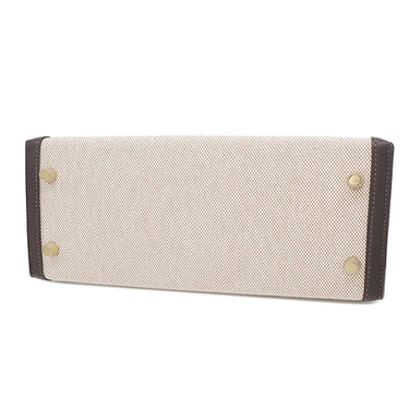 エルメス HERMES ケリー25 外縫い エコルセ×エクリュ トワルアッシュ ヴォースイフト 2WAYバッグ ゴールド金具 新品 未使用 ショルダー ハンドバッグ トワルH