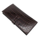 エルメス HERMES ベアンスフレ ハバナ アリゲーター 長財布 ゴールド金具 新品未使用 茶 クロコ 二つ折り財布