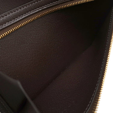 エルメス HERMES ベアンスフレ ハバナ アリゲーター 長財布 ゴールド金具 新品未使用 茶 クロコ 二つ折り財布