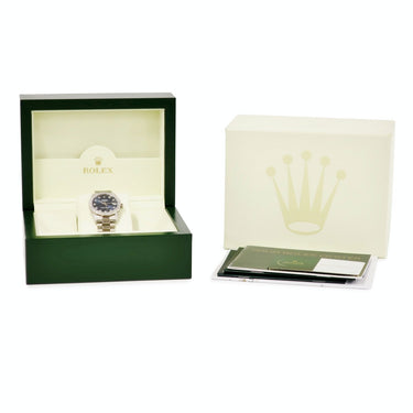 腕時計 ロレックス ROLEX デイトジャスト 31 68159G E番 自動巻き レディース E番 K18WG無垢 純正ダイヤ 3連 プレジデントブレス