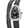 腕時計 ブルガリ BVLGARI セルペンティ 102921 クオーツ レディース 純正ダイヤ ダブルスパイラル ブラック 黒 バー ローマン