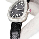 腕時計 ブルガリ BVLGARI セルペンティ 102921 クオーツ レディース 純正ダイヤ ダブルスパイラル ブラック 黒 バー ローマン