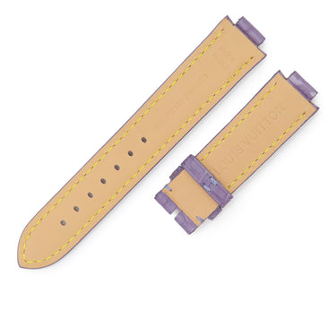 ルイヴィトン LOUIS VUITTON タンブール用 クロコバンド パープル クロコダイル 腕時計パーツ 未使用 純正 替え ベルト ストラップ 17mm パープル 紫