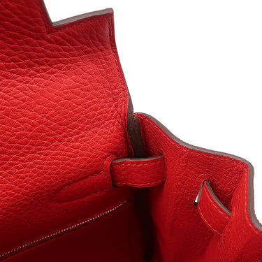 エルメス HERMES ケリー28 内縫い ルージュラデュー トリヨンクレマンス 2WAYバッグ シルバー金具 新品 未使用 赤 ショルダー
