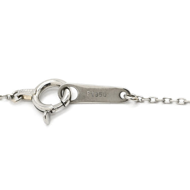 ノンブランド NON BRAND エメラルド ダイヤ プラチナシルバー Pt900 エメラルド ダイヤモンド Pt850(チェーン) ネックレス ダイヤモンド グリーン 緑 エメラルドカット