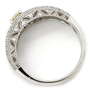 ノンブランド NON BRAND ダイヤモンド 0.38ct 0.323ct プラチナシルバー Pt900 ダイヤモンド リング 指輪 パヴェダイヤ プラチナム PT900 透かしデザイン 12号