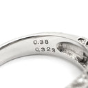 ノンブランド NON BRAND ダイヤモンド 0.38ct 0.323ct プラチナシルバー Pt900 ダイヤモンド リング 指輪 パヴェダイヤ プラチナム PT900 透かしデザイン 12号