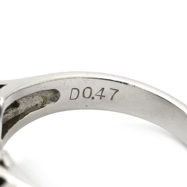 ノンブランド NON BRAND ヒスイ 2.42ct ダイヤ 0.47ct グリーン×プラチナシルバー Pt900 ヒスイ ダイヤモンド リング 指輪 緑 グリーン 翡翠 ひすい ジェダイト カボション 11号