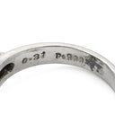 ノンブランド NON BRAND ヒスイ 0.31ct ダイヤモンド プラチナシルバー Pt900 ヒスイ ダイヤモンド リング 指輪 緑 グリーン 翡翠 ひすい ジェダイト プラチナ900 8.5号