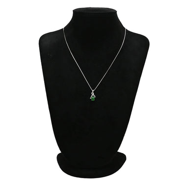 ノンブランド NON BRAND ヒスイ 2.0ct ダイヤ ホワイトゴールド K18WG ヒスイ ダイヤモンド ペンダントトップ 翡翠 ジェダイド 緑 オーバルカボションカット 18K 18金 ネックレストップ