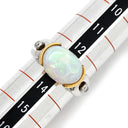 ノンブランド NON BRAND オパール ダイヤリング プラチナシルバー Pt900 オパール ダイヤモンド リング 指輪 コンビリング 13号