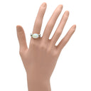 ノンブランド NON BRAND オパール ダイヤリング プラチナシルバー Pt900 オパール ダイヤモンド リング 指輪 コンビリング 13号