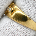 ノンブランド NON BRAND ルビー ダイヤ レッド×イエローゴールド K18YG ルビー ダイヤモンド リング 指輪 0.65ct イエローゴールド Au750 18K 18金 赤 オーバルミックスカット 8号