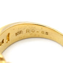 ノンブランド NON BRAND ルビー ダイヤ レッド×イエローゴールド K18YG ルビー ダイヤモンド リング 指輪 0.65ct イエローゴールド Au750 18K 18金 赤 オーバルミックスカット 8号